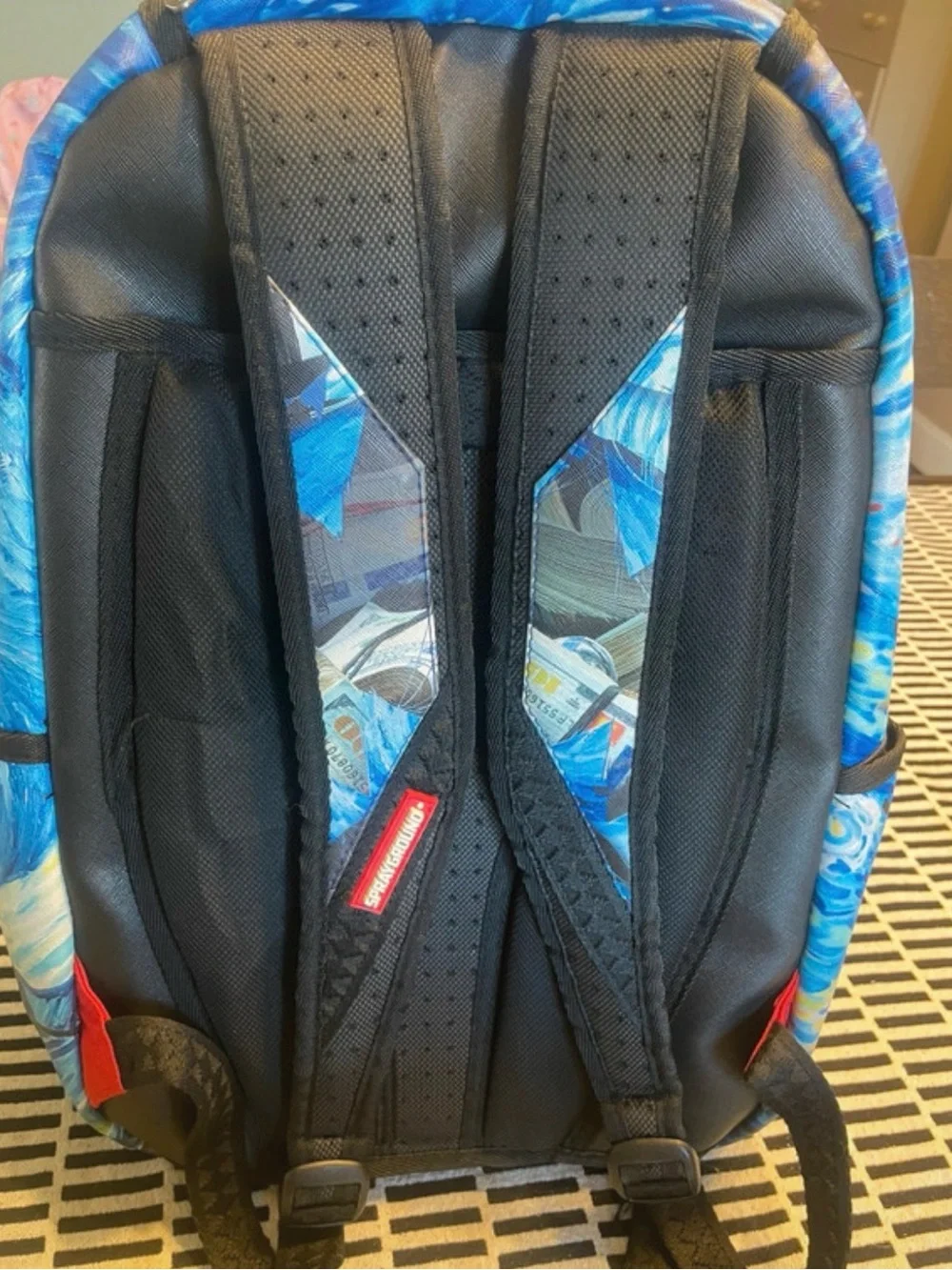 Sprayground Starry Night Themed Men's Backpack - Blue